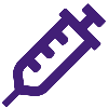 purple syringe icon