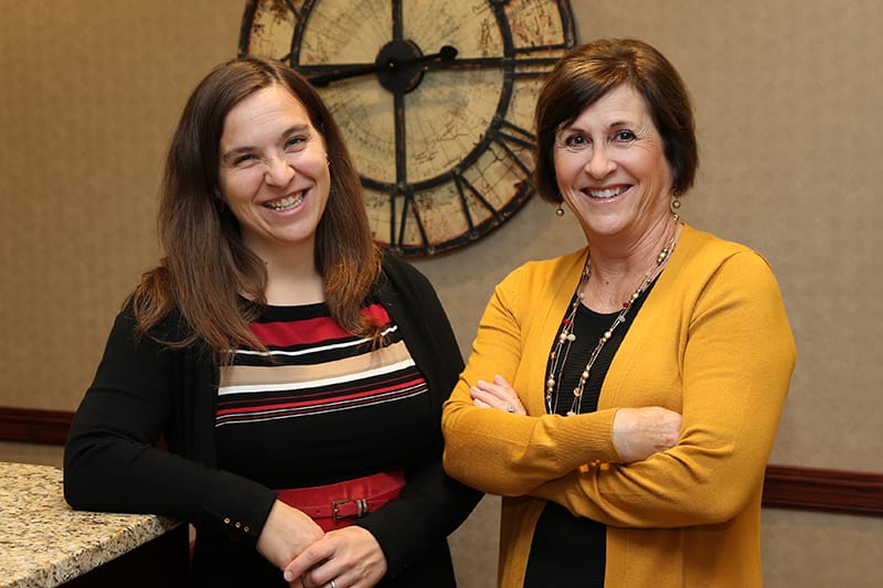 Photo of Dr. Lena Rydberg Freese and Kim Medici Shelquist