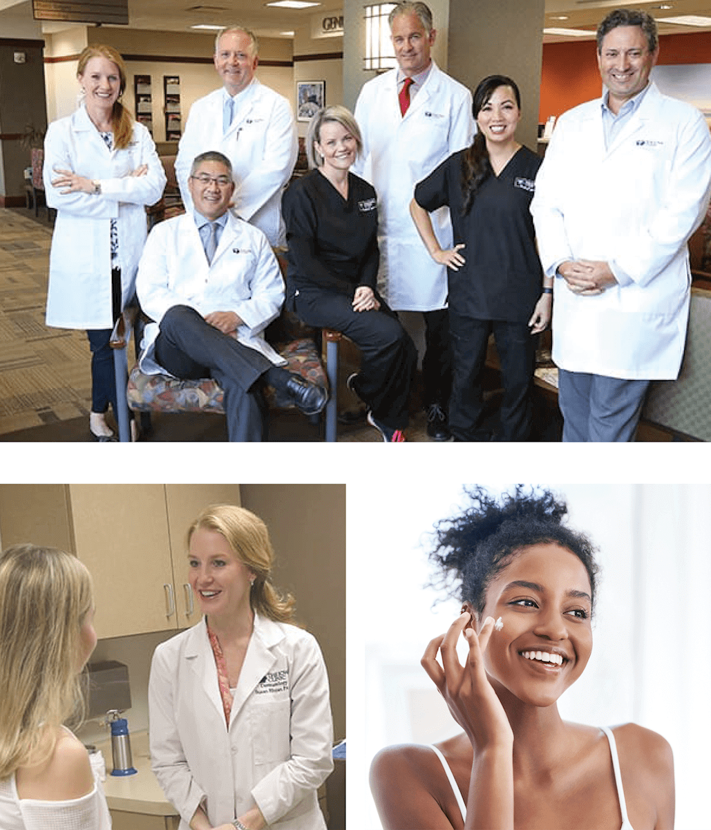 collage of dermatology images