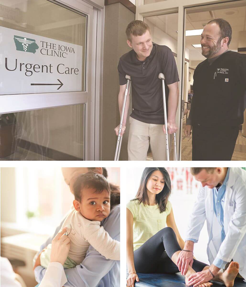 collage of Urgent Care images